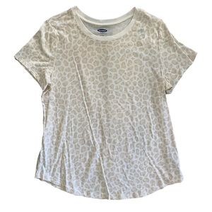 NWT Old Navy Neutral Leopard Print Tee Size Large
